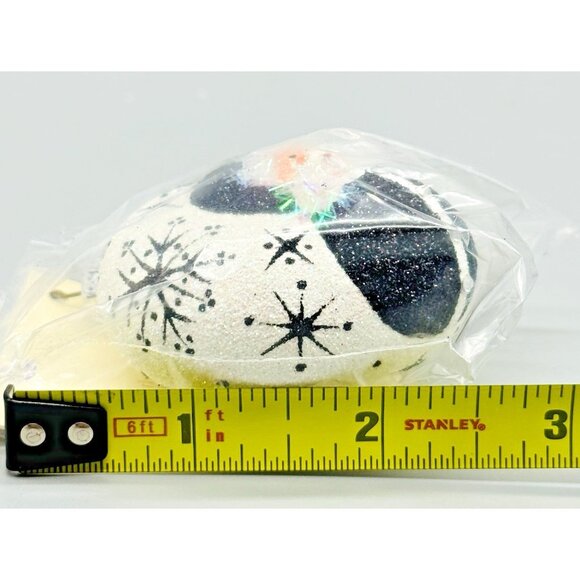 Patricia Breen Black White Santa Snowflake Medallion Christmas Ornament Sealed - Picture 7 of 7